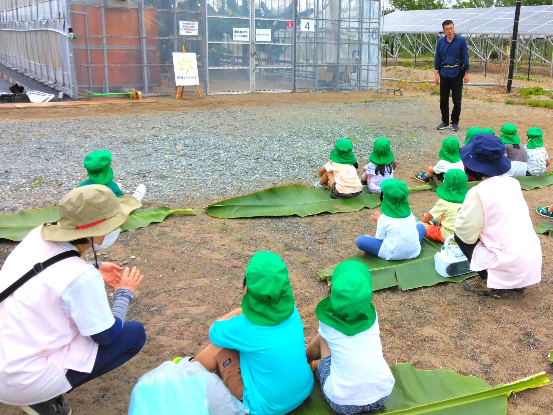 松波保育園の年長さんが見学に来ました！